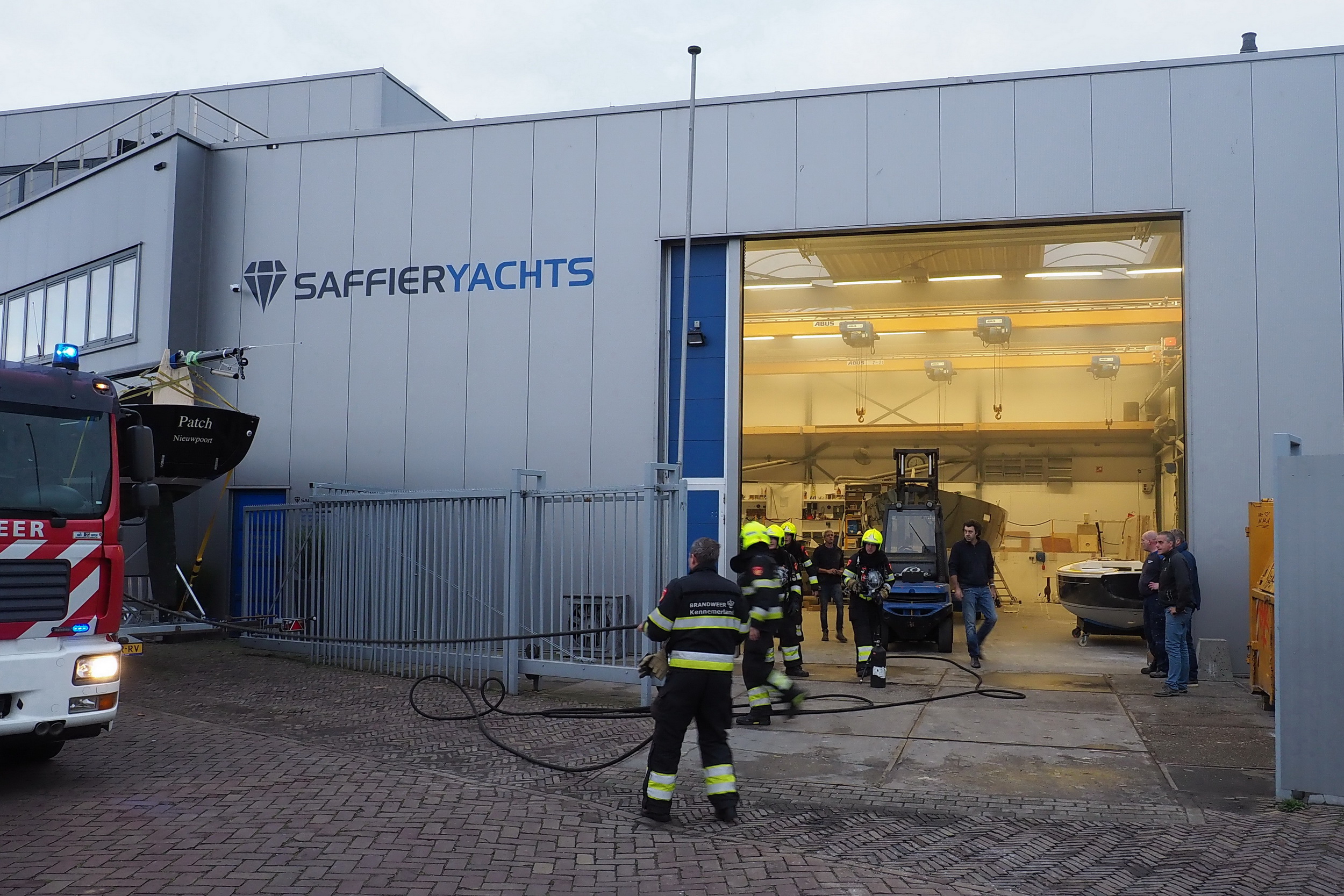 KLEINE BRAND BIJ SAFFIER YACHTS