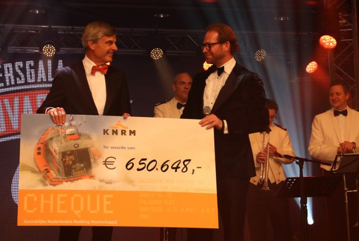 KNRM-BENEFIETGALA LEVERT €650.648,- OP