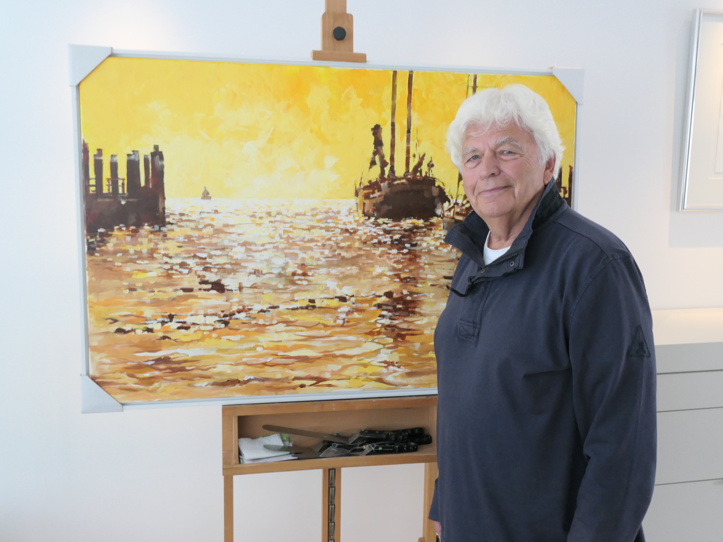 ZEILER MET EEN KWAST