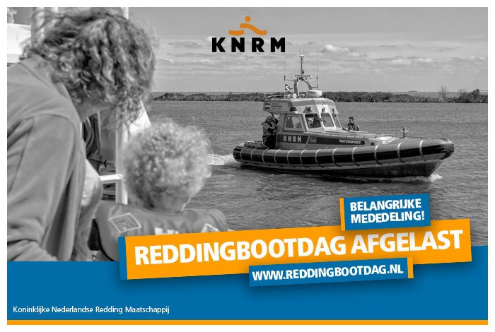 KNRM REDDINGBOOTDAG GAAT NIET DOOR
