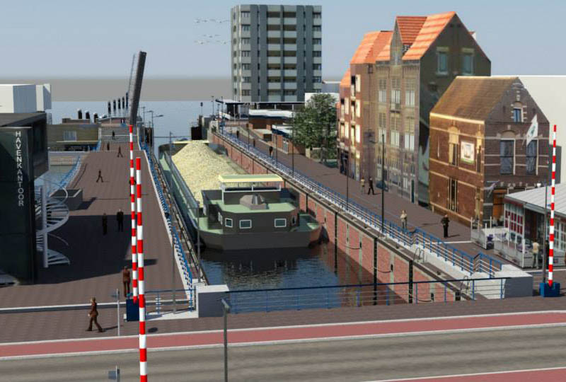 EINDE STREMMING WIlHELMINASLUIS ZAANDAM IN ZICHT