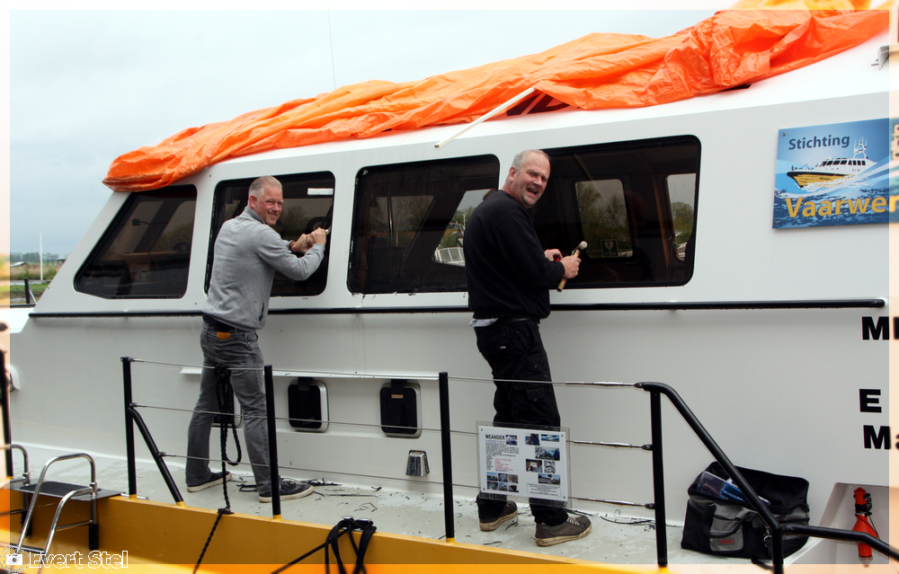 Evert Stel slaapt weer lekker als de wind om zijn schip giert
