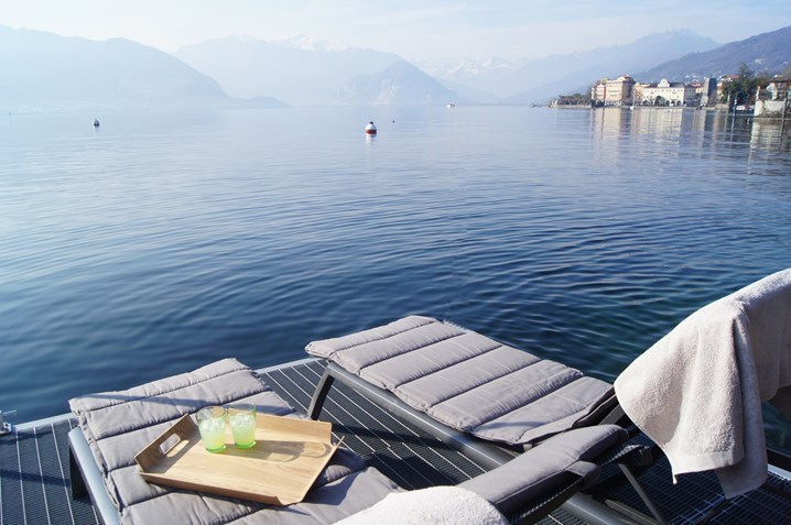 dock with chairs