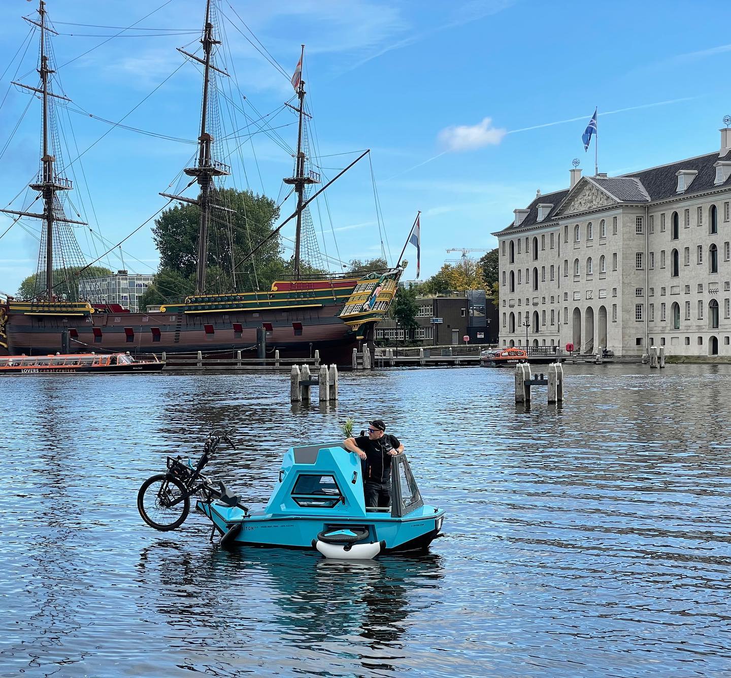 Zeltini Z-Triton…duurzame fiets/ houseboat