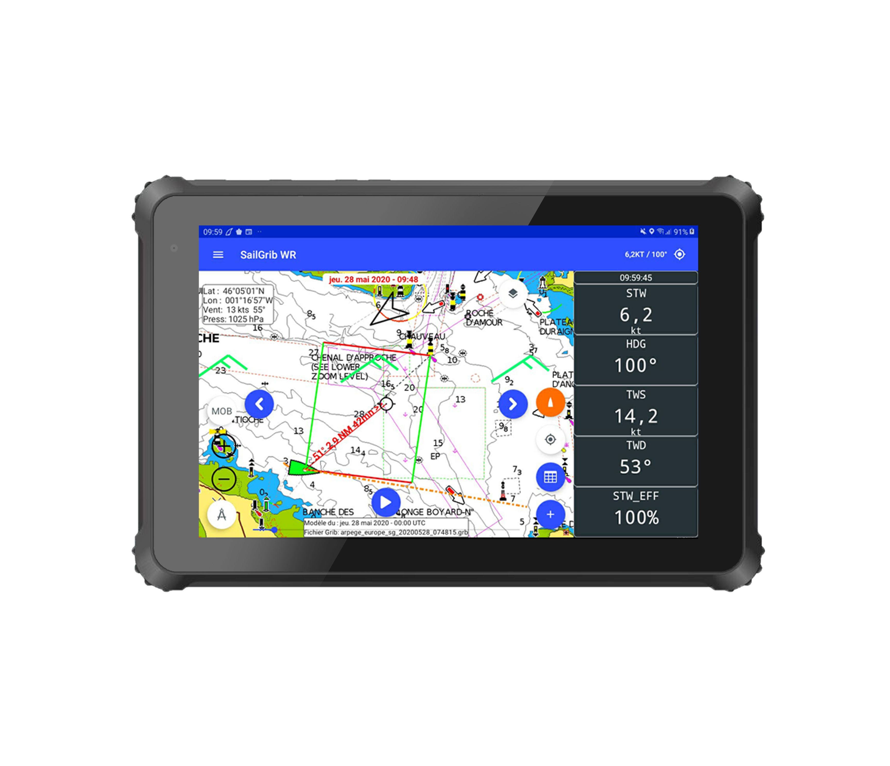 SailProof lanceert robuust navigatie tablet met 10-inch scherm
