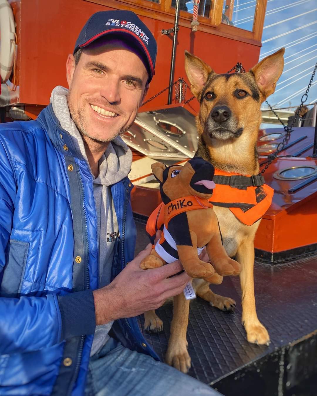 Chiko...wie wil deze knuffel niet aan boord?