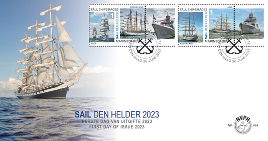 Win eerstedagenvelop van Sail Den Helder