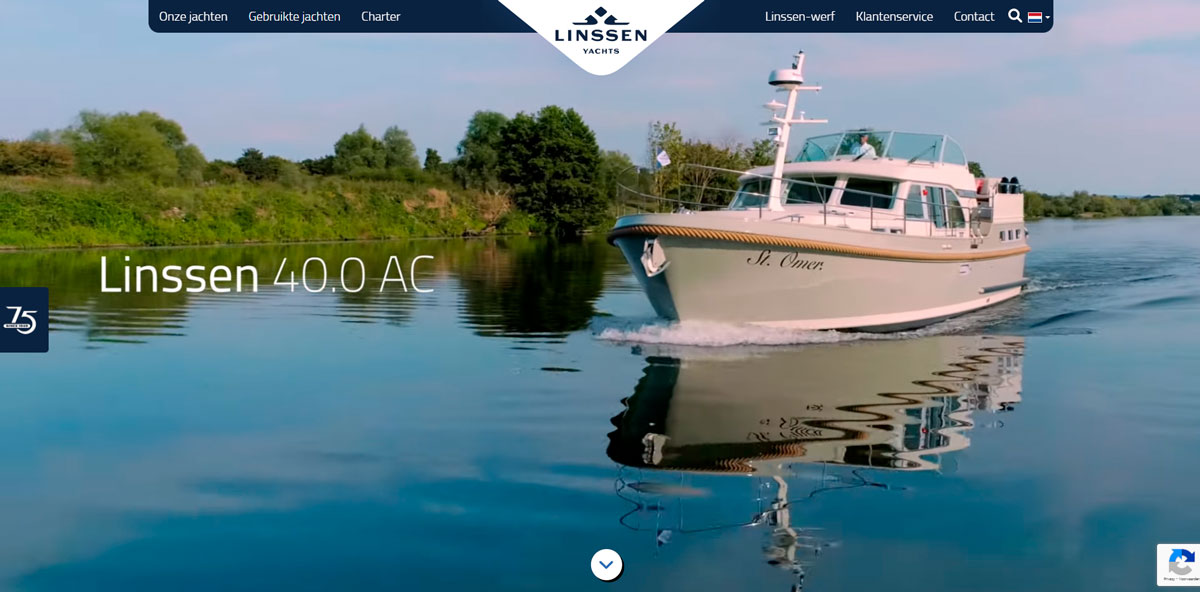 Nieuwe website Linssen Yachts