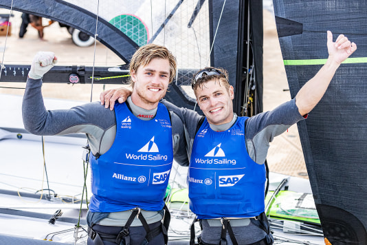 Skiffzeilers Lambriex en Van de Werken opnieuw wereldkampioen