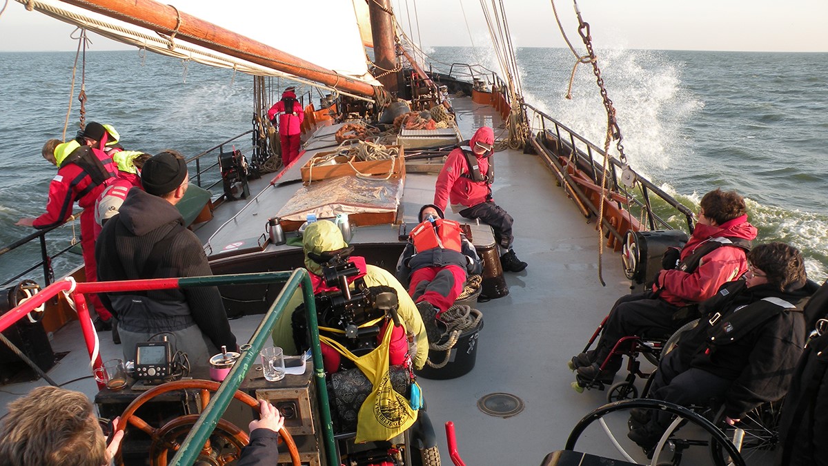 De Lutgerdina zeilt de Enkhuizer Klipperrace 